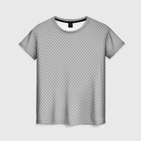 Женская футболка 3D с принтом GRAY CARBON в Тюмени, 100% полиэфир ( синтетическое хлопкоподобное полотно) | прямой крой, круглый вырез горловины, длина до линии бедер | carbon | абстракция | без дизайна | карбон | карбон и ничего лишнего | на каждый день | серая | серое | серый | текстура