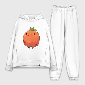 Женский костюм хлопок Oversize с принтом Большой томат в Тюмени,  |  | арт | мило | милота | овощ | овощи | помидор | рисунок | свежие овощи | свежий овощ | свежий продукт | томат