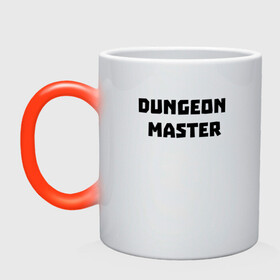 Кружка хамелеон с принтом Dungeon Master в Тюмени, керамика | меняет цвет при нагревании, емкость 330 мл | dungeon master | gachi | gachi memes | van darkholme
