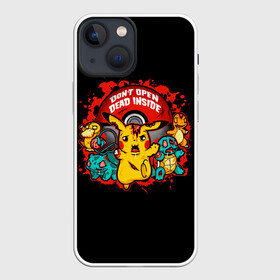 Чехол для iPhone 13 mini с принтом Dead inside в Тюмени,  |  | anime | pokemon | poket monster | poketmon | squirtle | аниме | анимэ | бульбазавр | зомби | карманные монстры | пикачу | покемон | сквиртл | чермандер
