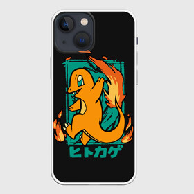 Чехол для iPhone 13 mini с принтом Огонь Чермандера в Тюмени,  |  | anime | pokemon | poket monster | poketmon | аниме | анимэ | дракон | дракончик | карманные монстры | покемон | чермандер
