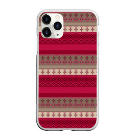 Чехол для iPhone 11 Pro матовый с принтом Полосатый вышитый орнамент  в Тюмени, Силикон |  | бежевый | вишневый цвет | вышивка | коричневый и бордовый | орнамент | полосы | популярный | простой | этнический
