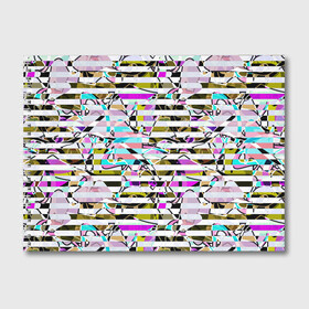 Альбом для рисования с принтом Полосатый абстрактный узор  в Тюмени, 100% бумага
 | матовая бумага, плотность 200 мг. | Тематика изображения на принте: горизонтальные полосы | летний дизайн | модный | молодежный | мужской | полосы | разноцветные полосы