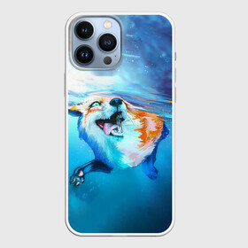 Чехол для iPhone 13 Pro Max с принтом ПЛЫВУЩАЯ ЛИСИЧКА в Тюмени,  |  | animal | art | fox | swim | water | вода | животные | звери | красота | лиса | лисичка | плутовка | река | рисунок | рыжая | фыр фыр