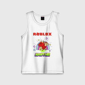 Детская майка хлопок с принтом ROBLOX / РОБЛОКС / ADOPT ME в Тюмени,  |  | adopt me | blox fruits | noob | piggy | roblox | roblox games | roblox piggy | игра роблокс | нуб | роблокс | робукс | усынови меня.