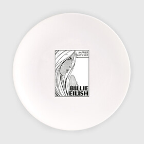 Тарелка с принтом Billie Eilish, Happier Than Ev в Тюмени, фарфор | диаметр - 210 мм
диаметр для нанесения принта - 120 мм | be | billie eilish | happier than ever | pop art | билли айлиш | инди поп | музыка