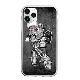 Чехол для iPhone 11 Pro матовый с принтом Junk Ride в Тюмени, Силикон |  | bike | bmx | gorilla | mtb | ride | бэм | вело | велосипед | велоспорт | горилла | поездка