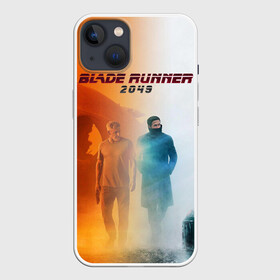 Чехол для iPhone 13 с принтом Рик Декард и Кей BR2049 в Тюмени,  |  | Тематика изображения на принте: blade runner 2049 | cyberpunk | future | harrison ford | hologram | k | neon | rick decard | ryan gosling | бегущий по лезвию 2049 | будущее | голограмма | кей | киберпанк | неон | райан гослинг | рик декард | фильмы | харрисон форд