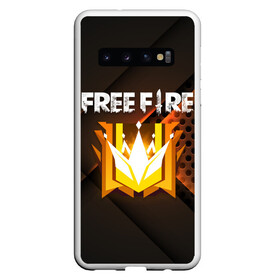 Чехол для Samsung Galaxy S10 с принтом FREE FIRE GRAND MASTER в Тюмени, Силикон | Область печати: задняя сторона чехла, без боковых панелей | 3d | 3д | ff | free fire | freefire | garena | garena free fire | garona | garona red line | grand master | red line | гарена | гарона | геометрия | паттерн | плиты | разлом | соты | текстура | фре фаер | фри фаер | фри файр | фрии фаер | фрифаер | фрифай