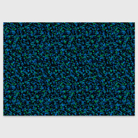 Поздравительная открытка с принтом Абстрактный зелено-синий узор  в Тюмени, 100% бумага | плотность бумаги 280 г/м2, матовая, на обратной стороне линовка и место для марки
 | Тематика изображения на принте: абстрактный | вкрапления | зеленый | молодежный | мраморный | синий | современный | черный и синий