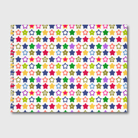 Альбом для рисования с принтом Разноцветные звездочки  в Тюмени, 100% бумага
 | матовая бумага, плотность 200 мг. | абстрактный | детский | звезды | зеленый | красный | летний | разноцветные звезды | синий | современный