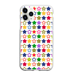 Чехол для iPhone 11 Pro Max матовый с принтом Разноцветные звездочки  в Тюмени, Силикон |  | абстрактный | детский | звезды | зеленый | красный | летний | разноцветные звезды | синий | современный