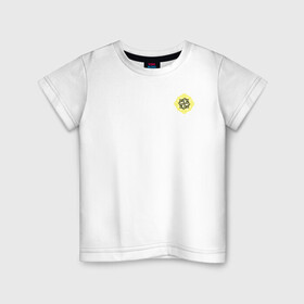 Детская футболка хлопок с принтом Молвинец славяне в Тюмени, 100% хлопок | круглый вырез горловины, полуприлегающий силуэт, длина до линии бедер | алатырь | велес | молвинец | оберег | русские | сварог | сварожич | славяне