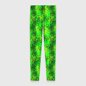 Леггинсы 3D с принтом Неоновый полосатый узор  в Тюмени, 80% полиэстер, 20% эластан | Эластичный пояс, зауженные к низу, низкая посадка | бабочки | вертикальные полосы | зеленый | летний | неоновый | неоновый зеленый | современный | яркий узор