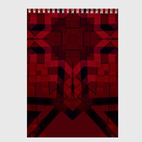 Скетчбук с принтом Темно-красный геометрический  в Тюмени, 100% бумага
 | 48 листов, плотность листов — 100 г/м2, плотность картонной обложки — 250 г/м2. Листы скреплены сверху удобной пружинной спиралью | абстрактный | геометрические фигуры | креативный | модный | молодежный | популярный | современный | темно красный
