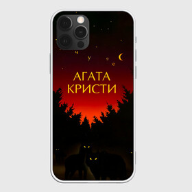 Чехол для iPhone 12 Pro с принтом Агата Кристи чудеса в Тюмени, силикон | область печати: задняя сторона чехла, без боковых панелей | Тематика изображения на принте: agatha christie | gleb samoilov | rock band | the matrixx | vadim samoilov | агата кристи | альтернативный | арт | вадим самойлов | волки | глеб самойлов | глэм | готик | метал | новая волна | ночь | панк | постпанк | психоделический