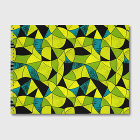 Альбом для рисования с принтом Гранжевый яркий зеленый  в Тюмени, 100% бумага
 | матовая бумага, плотность 200 мг. | Тематика изображения на принте: абстрактный | гранжевая текстура | зеленый | летний | молодежный | современный | ярко желтый