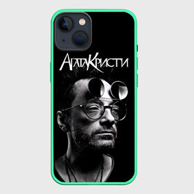 Чехол для iPhone 13 с принтом Агата Кристи Глеб Самойлов в Тюмени,  |  | agatha christie | gleb samoilov | rock band | the matrixx | vadim samoilov | агата кристи | альтернативный | арт | вадим самойлов | глеб самойлов | глэм | готик | метал | новая волна | панк | постпанк | психоделический | рок группа