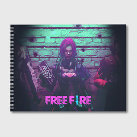Альбом для рисования с принтом FREE FIRE в Тюмени, 100% бумага
 | матовая бумага, плотность 200 мг. | ff | free fire | game | gamer | games | garena | hacker | pro gamer | гарена | гексагон | игра | текстура | фри фаер | фф | хакер