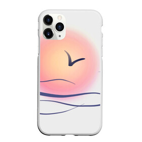 Чехол для iPhone 11 Pro матовый с принтом Солнечный шар в Тюмени, Силикон |  | sea | sun | закат | море | небо | птицы | солнце | чайки
