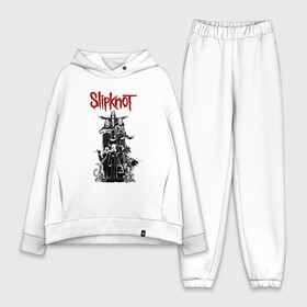 Женский костюм хлопок Oversize с принтом SLIPKNOT | СЛИПКНОТ (Z) в Тюмени,  |  | rock | slipknot | алессандро вентурелла | джей вайнберг | джеймс рут | кори тейлор | крэйг джонс | мик томсон | петля | рок | сид уилсон | скользящий узел | слипкнот | тяжелый рок | удавка | шон крэхан