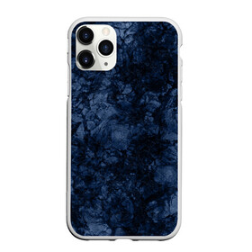 Чехол для iPhone 11 Pro Max матовый с принтом Темно-синяя текстура камня  в Тюмени, Силикон |  | абстрактный | модный | молодежный | мрамор | мраморный узор | синий | современный