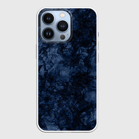 Чехол для iPhone 13 Pro с принтом Темно синяя текстура камня в Тюмени,  |  | Тематика изображения на принте: абстрактный | модный | молодежный | мрамор | мраморный узор | синий | современный
