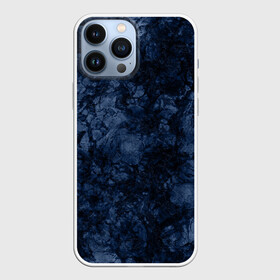 Чехол для iPhone 13 Pro Max с принтом Темно синяя текстура камня в Тюмени,  |  | абстрактный | модный | молодежный | мрамор | мраморный узор | синий | современный