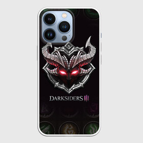 Чехол для iPhone 13 Pro с принтом Руны | Darksiders 3 (Z) в Тюмени,  |  | Тематика изображения на принте: azrael | darksiders | darksiders 2 | darksiders 3 | griever | silitha | tiamat | ulthane | vulgrim | wrath of war | всадник апокалипсиса | гнев войны | обугленный совет | руина | ультэйн | чёрный молот