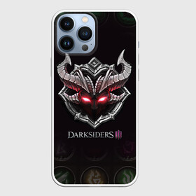 Чехол для iPhone 13 Pro Max с принтом Руны | Darksiders 3 (Z) в Тюмени,  |  | Тематика изображения на принте: azrael | darksiders | darksiders 2 | darksiders 3 | griever | silitha | tiamat | ulthane | vulgrim | wrath of war | всадник апокалипсиса | гнев войны | обугленный совет | руина | ультэйн | чёрный молот