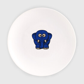 Тарелка с принтом Слонище в Тюмени, фарфор | диаметр - 210 мм
диаметр для нанесения принта - 120 мм | animal | elephant | животное | слон | слониха