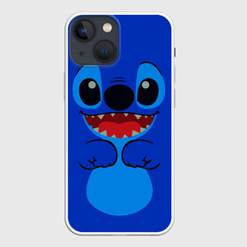 Чехол для iPhone 13 mini с принтом Стич хочет Играть в Тюмени,  |  | аниме | зверь | инопланетянин | милота. | мультфильм | ушастик