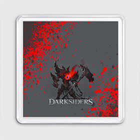 Магнит 55*55 с принтом Darksiders | Гнев Войны (Z) в Тюмени, Пластик | Размер: 65*65 мм; Размер печати: 55*55 мм | azrael | darksiders | darksiders 2 | darksiders 3 | griever | silitha | tiamat | ulthane | vulgrim | wrath of war | всадник апокалипсиса | гнев войны | обугленный совет | руина | ультэйн | чёрный молот