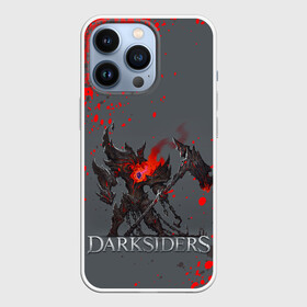 Чехол для iPhone 13 Pro с принтом Darksiders | Гнев Войны (Z) в Тюмени,  |  | Тематика изображения на принте: azrael | darksiders | darksiders 2 | darksiders 3 | griever | silitha | tiamat | ulthane | vulgrim | wrath of war | всадник апокалипсиса | гнев войны | обугленный совет | руина | ультэйн | чёрный молот