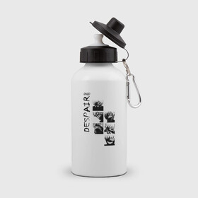 Бутылка спортивная с принтом ывыаыв в Тюмени, металл | емкость — 500 мл, в комплекте две пластиковые крышки и карабин для крепления | Тематика изображения на принте: выавыавы