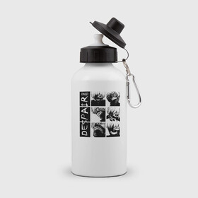 Бутылка спортивная с принтом ьтбтлбро в Тюмени, металл | емкость — 500 мл, в комплекте две пластиковые крышки и карабин для крепления | лорлродл
