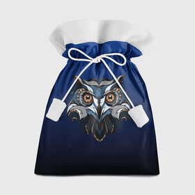 Подарочный 3D мешок с принтом Сова в Тюмени, 100% полиэстер | Размер: 29*39 см | bird | owl | predator | птица | сова | хищник