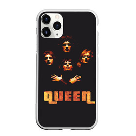 Чехол для iPhone 11 Pro матовый с принтом Queen в Тюмени, Силикон |  | freddie mercury | queen | полигональная | рок | рок группа | рок музыка | фредди меркьюри