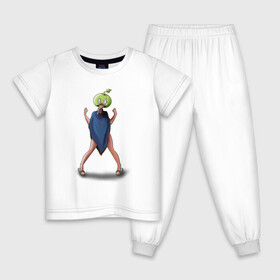 Детская пижама хлопок с принтом Суйка доктор Стоун  в Тюмени, 100% хлопок |  брюки и футболка прямого кроя, без карманов, на брюках мягкая резинка на поясе и по низу штанин
 | suika | арбуз | суйка | царство науки