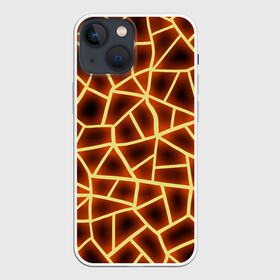 Чехол для iPhone 13 mini с принтом Огненная геометрия в Тюмени,  |  | 3д | abstract | fire | flame | geometry stripes | neon | polygonal | абстрактная геометрия | геометрические фигуры | линии | мозаика | неон | огонь | орнамент | пламя | полигон | полосы | светящиеся | текстура | треугольники