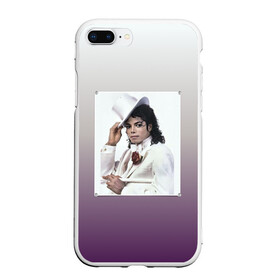 Чехол для iPhone 7Plus/8 Plus матовый с принтом Майкл Джексон навсегда в Тюмени, Силикон | Область печати: задняя сторона чехла, без боковых панелей | forever young | michael jackson | король | майкл джексон | поп музыка