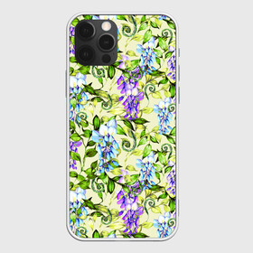 Чехол для iPhone 12 Pro Max с принтом Глициния на бежевом фоне в Тюмени, Силикон |  | Тематика изображения на принте: акварель | акварельный | беж | бежевый | глициния | женственная | женственный | листва | листья | сад | цветочки | цветочный | цветы