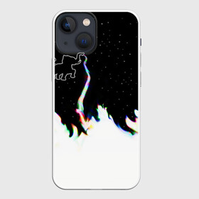 Чехол для iPhone 13 mini с принтом Затерянный в космосе в Тюмени,  |  | звезды слон пламя потерянный забытый радуга хобот огонь