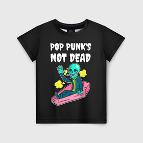 Детская футболка 3D с принтом Фанат Поп Панка в Тюмени, 100% гипоаллергенный полиэфир | прямой крой, круглый вырез горловины, длина до линии бедер, чуть спущенное плечо, ткань немного тянется | alternative | music | punk | punks not dead | rock | альтернатива | музыка | панк | панки не умерают | панкс нот дэд | рок