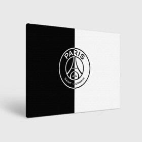 Холст прямоугольный с принтом ФК ПСЖ / PSG BLACK & WHITE в Тюмени, 100% ПВХ |  | paris saint germain | psg | saint | sport | париж | псг | спорт | футбол