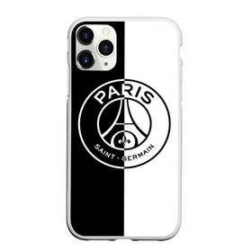 Чехол для iPhone 11 Pro матовый с принтом ФК ПСЖ / PSG BLACK & WHITE в Тюмени, Силикон |  | paris saint germain | psg | saint | sport | париж | псг | спорт | футбол