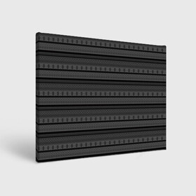 Холст прямоугольный с принтом Темный серый орнамент  в Тюмени, 100% ПВХ |  | абстрактный | геометрический | молодежный | орнамент | полосатый орнамент | серый | серый и черный | современный | темный