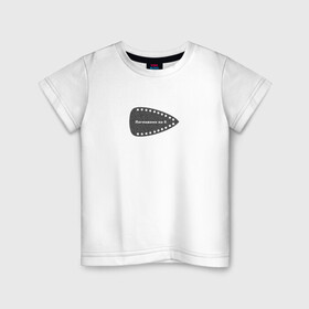 Детская футболка хлопок с принтом Поглажено на 5 в Тюмени, 100% хлопок | круглый вырез горловины, полуприлегающий силуэт, длина до линии бедер | приколы | след от утюга | смешное | угар | универ | школа | юмор