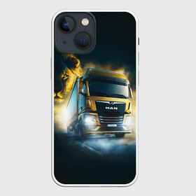 Чехол для iPhone 13 mini с принтом Man Leon в Тюмени,  |  | man | man truck | man грузовик | truck | trucks | грузовик | грузовики | дальнобои | дальнобой | дальнобойщик | мен | мен грузовик | фура | фуры