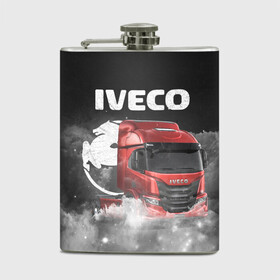 Фляга с принтом Iveco truck в Тюмени, металлический корпус | емкость 0,22 л, размер 125 х 94 мм. Виниловая наклейка запечатывается полностью | iveco | iveco truck | iveco грузовик | truck | trucks | грузовик | грузовики | дальнобои | дальнобой | дальнобойщик | ивеко | ивеко грузовик | фура | фуры